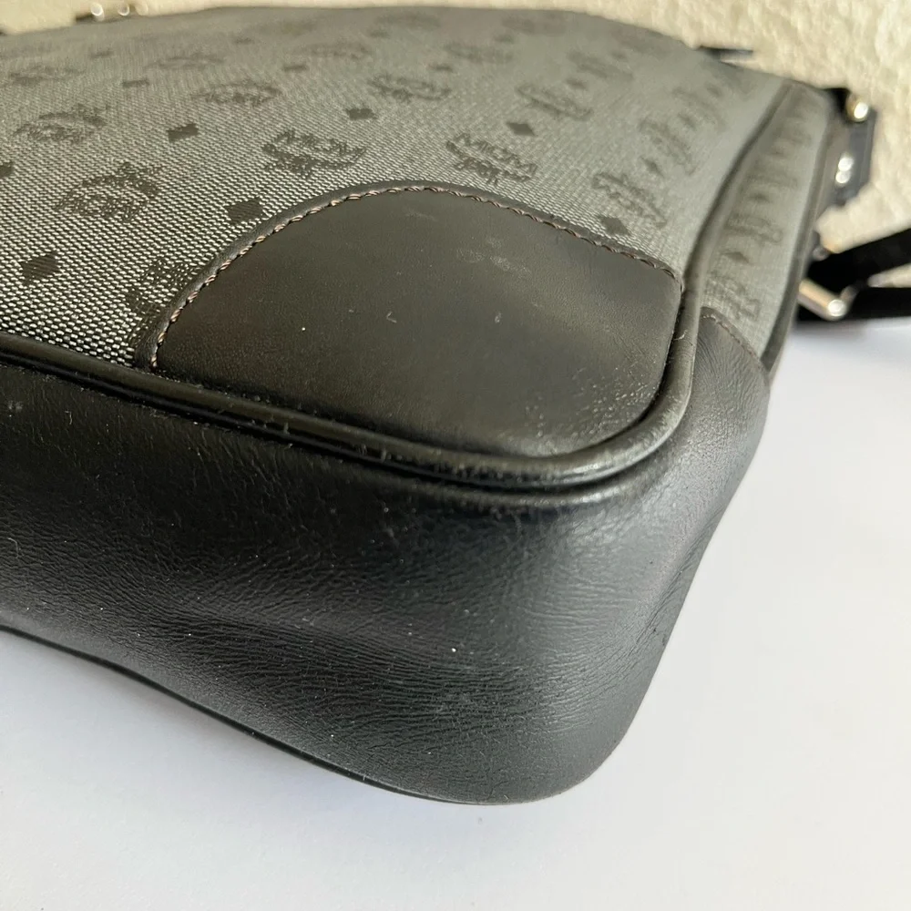 MCM Black and Gray Messenger Bag - Picture 8 of 9